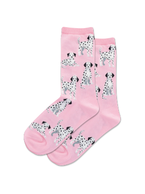 Women's Dalmatian Crew Socks