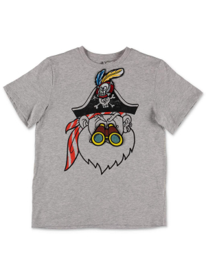 Stella Mccartney Kids Funny Pirate Face T-shirt