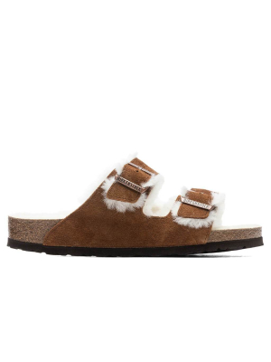 Birkenstock Wide Arizona Shearling - Mink