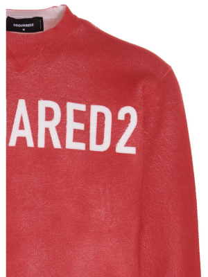 Dsquared2 Faded Effect Logo Print Sweatshirt