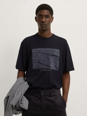 Textured Printed T-shirt