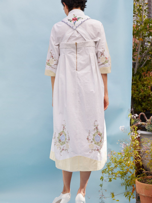 Children Of The Earth Floral-embroidered Top