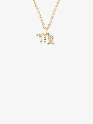 Diamond Virgo Necklace