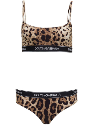 Dolce & Gabbana Animal Print Bikini Set