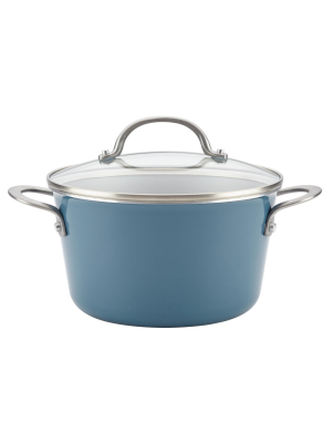 Ayesha Curry 4.5qt Covered Sauce Pot Blue