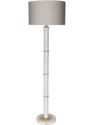 Brentley Floor Lamp Medium Gray/white/beige