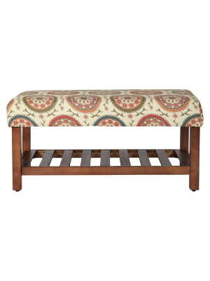 Suzzani Cocktail Bench - Homepop