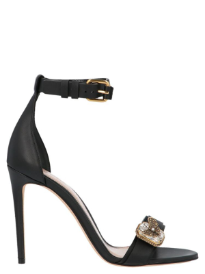 Alexander Mcqueen Jewelled Ankle Strap Sandals