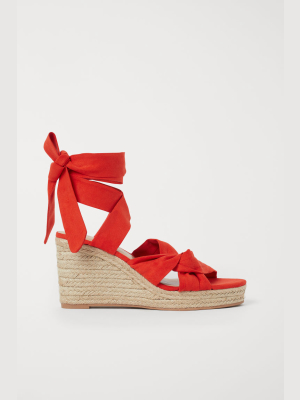 Wedge-heeled Sandals