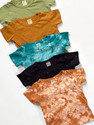 Tie Dye Organic Tee - Amber