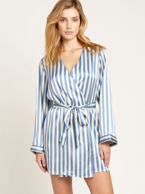 Langley Robe In Periwinkle