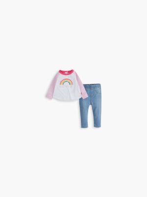 Baby 12m-24m Colorblocked Raglan Set