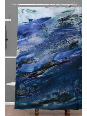 Iris Lehnhardt Floating Blues Shower Curtain Blue - Deny Designs