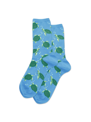 Women's Turtles Crew Socks