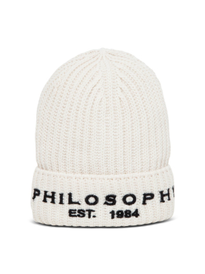 Philosophy Di Lorenzo Serafini Kids Logo Embroidered Beanie