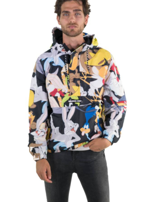 Bogo - Men's Looney Tunes Print Popover Jacket