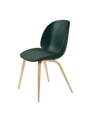 Beetle Dining Chair - Seat Upholstered - Oak Lacquered Base