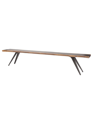 Nuevo Vega Dining Bench - Seared