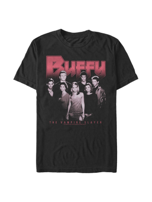 Men's Buffy The Vampire Slayer Favorite Character Collage T-shirt