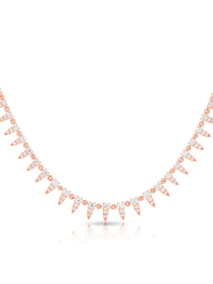 14kt Rose Gold Diamond Meghan Necklace