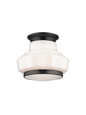 Hudson Valley Lighting Odessa Ceiling Lamp - Old Bronze & Opal Glossy