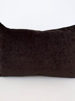Dark Chocolate Lumbar Pillow - 14x22
