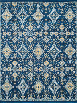 Evoke Blue/ivory Area Rug