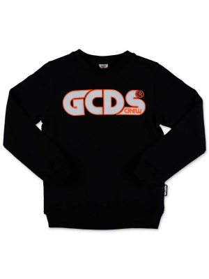 Gcds Kids Logo Embroidered Sweatshirt