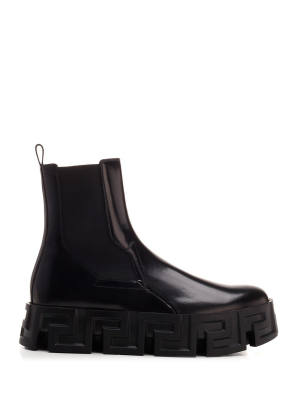 Versace Chunky Sole Chelsea Boots