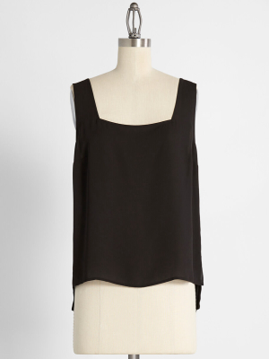 Hip To Be Square Neck Tank Top