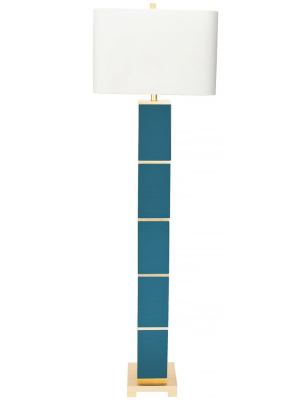 Peacock Teal Floor Lamp By Couture Lamps