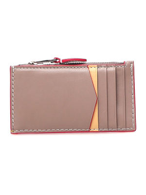 Alexander Mcqueen Logo Zipped Cardholder