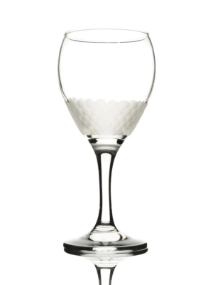 Moroccan Minimalist Chic Wine Glasses, Sandy On Clear (set Of 6)