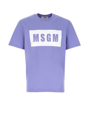 Msgm Logo Printed T-shirt