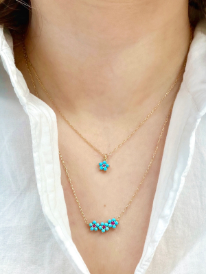 Petite Floral Trio Necklace