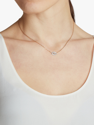 Keynes Diamond Hexagon Necklace