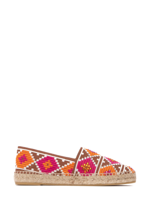 Miu Miu Embellished Geometric Pattern Espadrilles