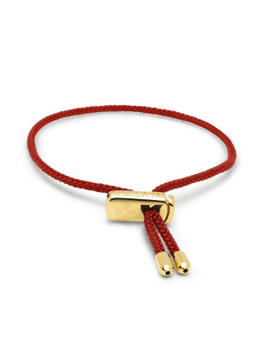 Nialaya Jewelry Men's Red String Bracelet With Adjustable Lock