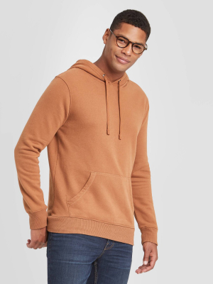 Men's Regular Fit Fleece Pullover Hoodie - Goodfellow & Co™ Brown