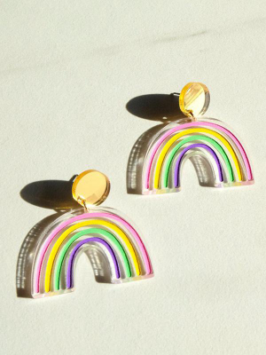 Rainbow Dangle Earrings