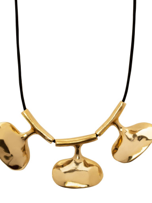 Shio Pendant Necklace - Brass