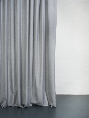 Outdoor Mouline Curtain Col. Stone - Extra Wide