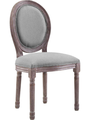 Eagle Upholstered Fabric Dining Side Chair Light Gray