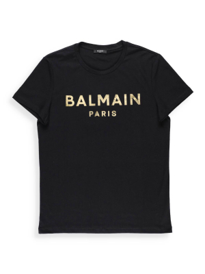 Balmain Metallic Logo T-shirt