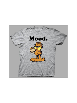 Men's Garfield Mood Short Sleeve Graphic T-shirt - Heather Gray