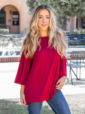 Solid Austin Top - Red