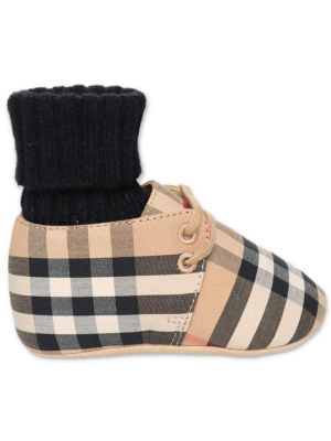 Burberry Kids Vintage Check Booties