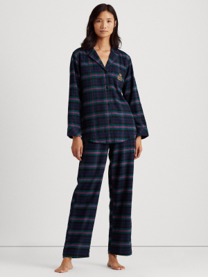 Plaid Brushed Twill Sleep Set