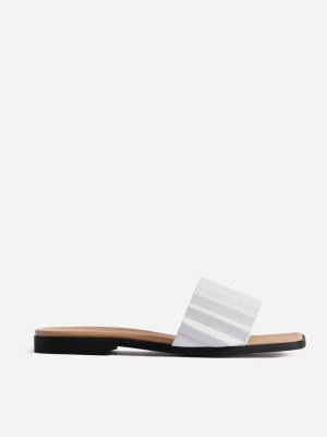 Louise Slide Sandal - White