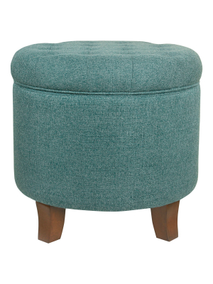 Boho Tufted Storage Ottoman - Homepop